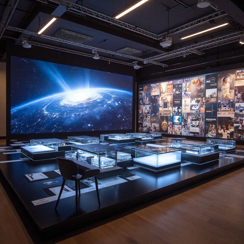 Product launch event with interactive elements