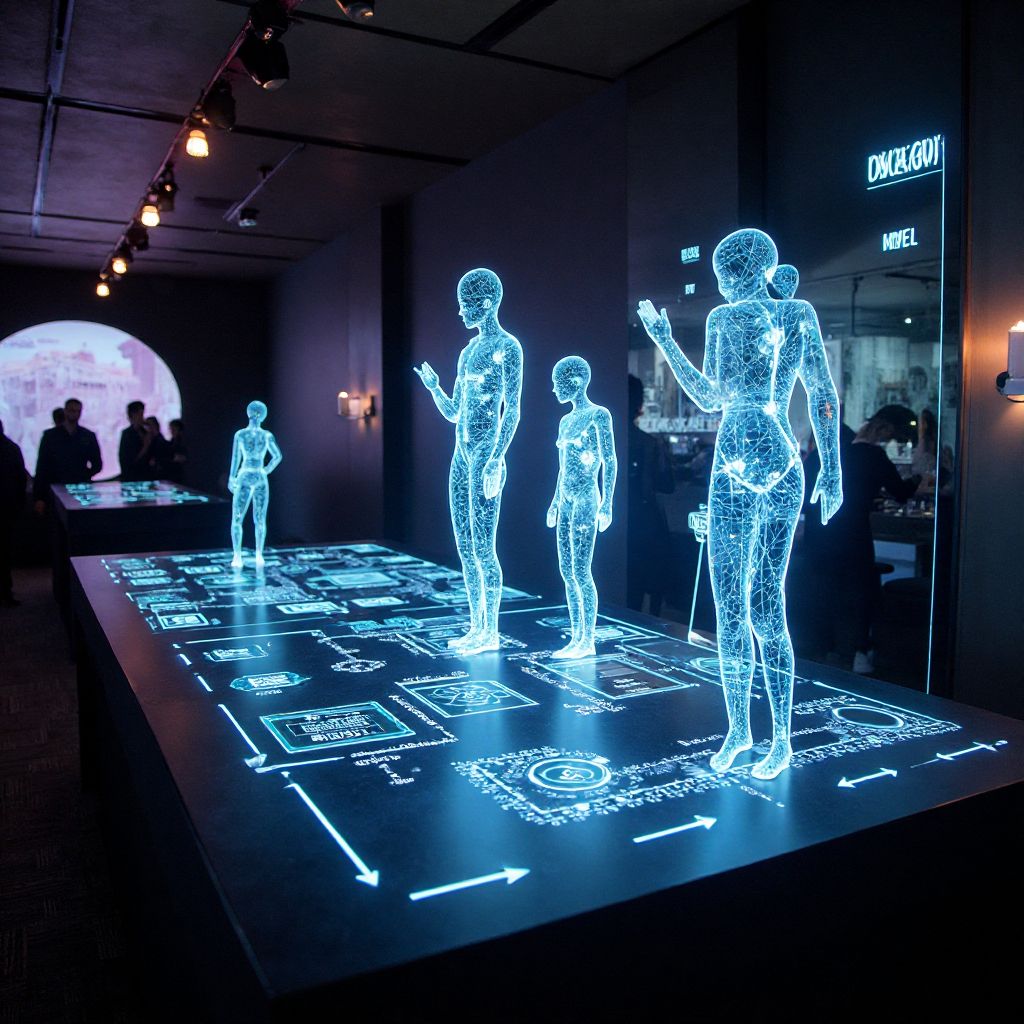 Interactive technology elements at corporate event